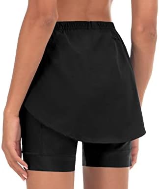 DasaweMedh ženske biciklističke suknje ugrađene 3D podstavljene kratke hlače sa skrivenim džepom