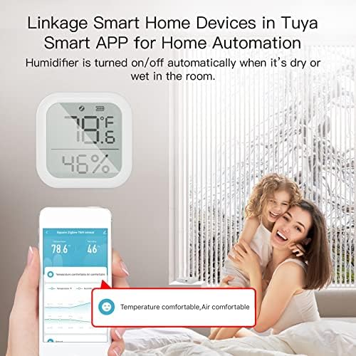 965E6P Tuya Zig-Bee Smart temperaturni i vlažni merač senzora Digitalni daljinski upravljač Smart temperaturni