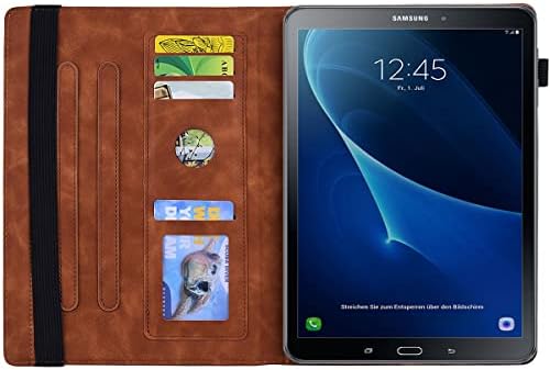 Zaštita od tableta kompatibilna sa Samsung Galaxy karticom A 10.1 SM-T580 / T585 tanak lagana reljefna PU kožna tableta tablet računara tablet futrola za tabletu