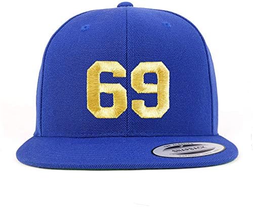Trendy Prodavnica Odjeće Broj 69 Zlatna Nit Sa Ravnim Novčanicama Snapback Bejzbol Kapa