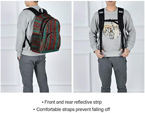 Alaza etnički aztec plemensko geometrijski ruksak Daypack Laptop Work Travel College torba za muškarce Žene