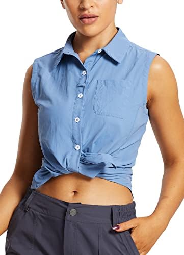 Baleaf ženske zaštitne košulje za zaštitu od sunca bez rukava 50+ UV SPF planinarska košulja za brzo sušenje