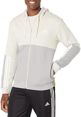 Adidas muške esencijalne suštinske boje u boji puni zip hoodie