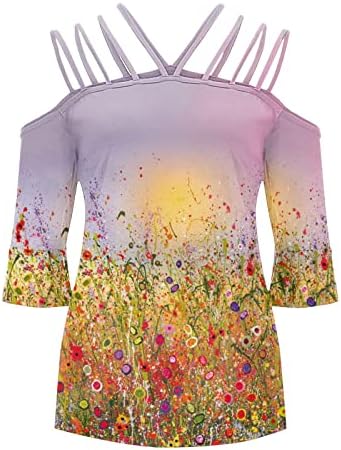 Ljetna jesena grafička bluza Girls kratki rukav odjeća modna čipka CrewNeck patchwork bluza majica za žene