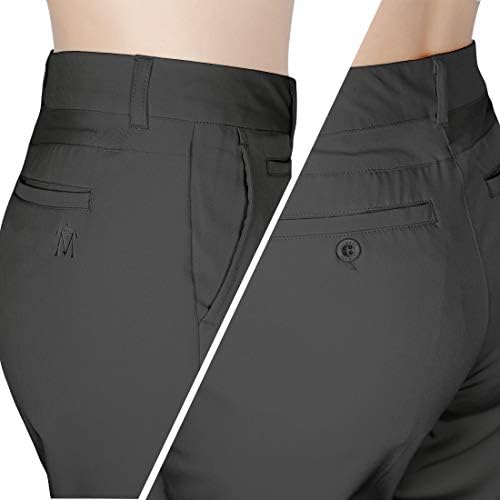 Ženske golf kratke hlače Bermuda Stretch lagane duge kratke hlače opuštene suhe fit kratke hlače s džepovima