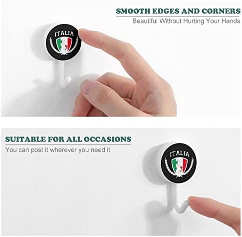 Italia Italija Italijanska karta Zastava 10 kom plastično kuka Slatka zidna kuka Ključ za kuku za kućni kuhinjski dekor vrata