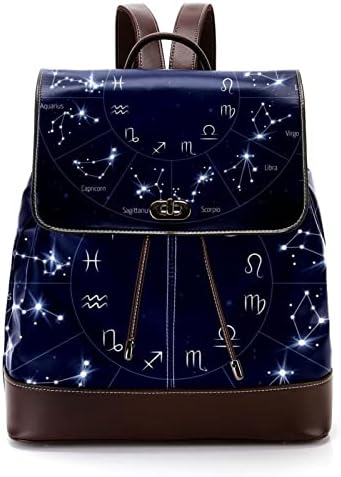 VBFOFBV putni ruksak, backpack laptop za žene muškarci, modni ruksak, mornarsko plavo zviježđe zodijaka