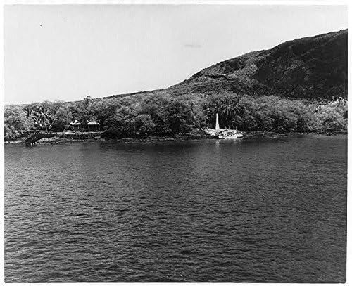 HistoricalFindings fotografija: spomenik kapetanu Cooku,engleski istraživač,zaliv Kealakekua,Havaji,zdravo,1930-1940