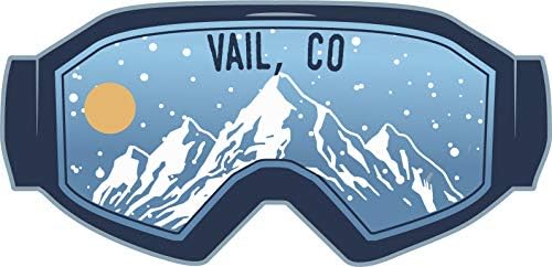 Vail Colorado Ski Adventures Suvenir 2 Inčni Vinil Naljepnica Naljepnica Naočale Dizajn