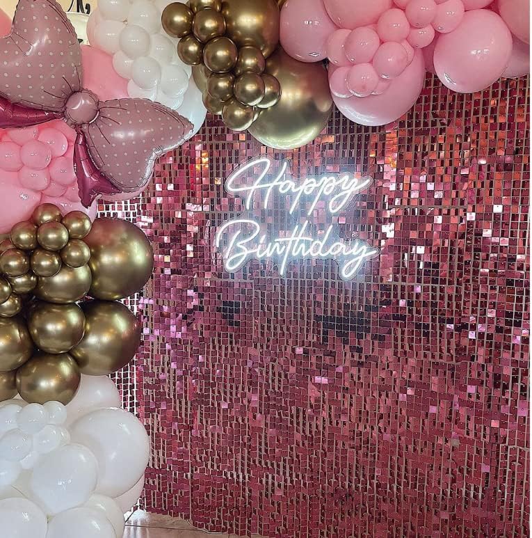 Pink Shimmer zid pozadina - 24 kom dekoracije Panel | vjenčanje, rođendan, Godišnjica, angažman & svadbeni