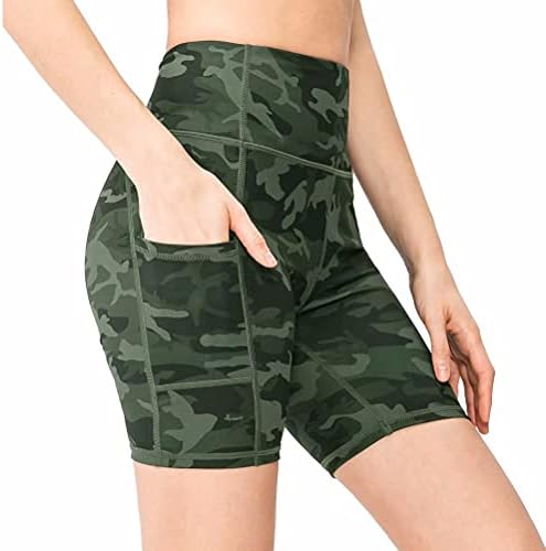 Tesuwel ženske kratke hlače sa džepovima visokog struka Stretch Tummy Control Workout Atletska trkača