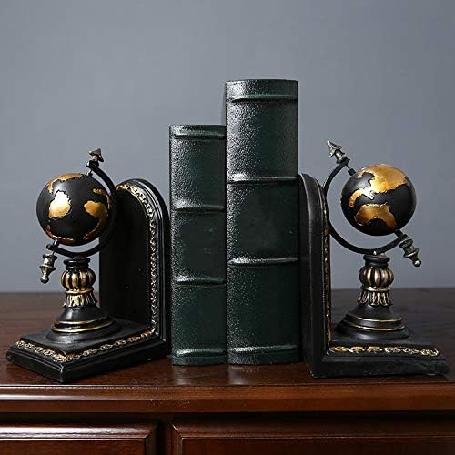 Xjjzs globe Bookend figurice Retro Globus stalak za knjige Model minijaturni ukrasi Kreativni rukotvorine