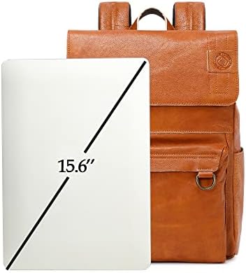 G-FAVOR Vintage kožni ruksak za muškarce i žene ruksak za Laptop Bookbag Daypack za poslovna putovanja na