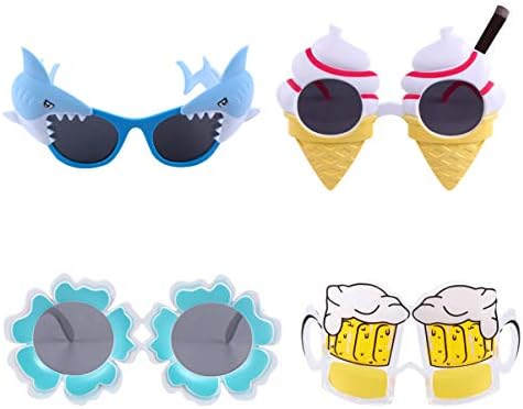 Prettyzoom 4pcs Party Sunčane naočale Party naočale za rođendanske morske plske ljetne novitete Party igračke