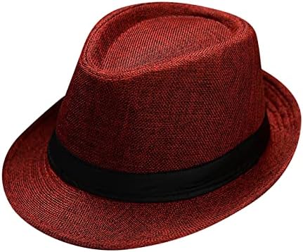 Muškarci i žene Retro Jazz Hat Soild Britanska šešir za sunčanje Travel Sun Hat Baby Girl Sun Hats 6-12