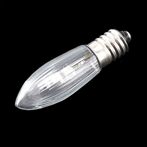 10pcs / Pack male sijalice za sveće E10 LED watt Clear Edison vijak u sijalici 10V-55V AC toplo Bijela Veleprodaja