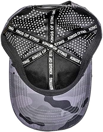 Kings of Sting-Premium epska dnevna kapa za surfanje otporna na vremenske uslove-Crna bejzbol kapa u stilu Camo - kamiondžija napravljena za vodu