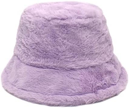 KEUSN zimski šešir za žene ženske jednobojne zimske termo Vjetrootporne kante Ribarski šešir za žene za