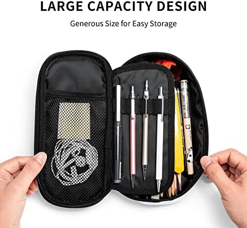 Vyacrtax Butterfly olovka Kapacitet crno bijela torbica za bijelu olovke za teen djevojke dječake izdržljiva