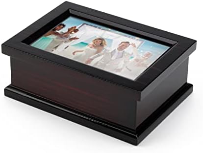 Sofisticirani moderni 4 X 6 okvir za fotografije muzička kutija za nakit - mnogo pjesama za odabir-Winnie