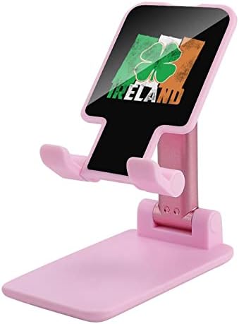 Irska zastava Stalak za mobitel za stol sklopivi držač telefona Podesivi čvrst postolje ružičasti stil