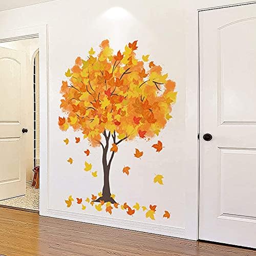 Naljepnice za jesensko Drvo zidni dekor od javorovog drveta naljepnice jesenji umjetnički Murali za djecu