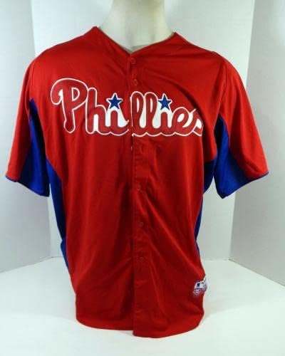 2011-13 Philadelphia Phillies 44 Igra Rabljena Crvena Jersey St BP 46 43 - Igra Polovni MLB dresovi
