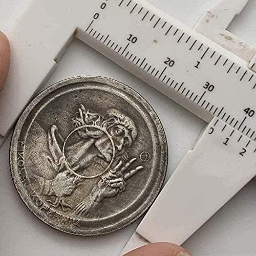 1925. Poljski lutajući mesinga stara srebrna kovanica kovanica kovanica novčića 30 mm bakreni i srebrni