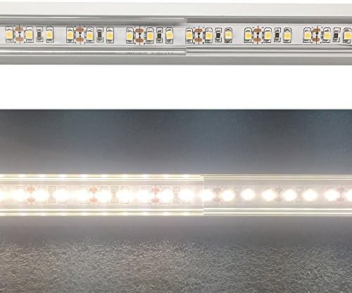 LightingWill Clear LED aluminijumski kanal V oblik ugaoni nosač 6.6 Ft / 2m 20 pakovanje anodiziranog srebrnog