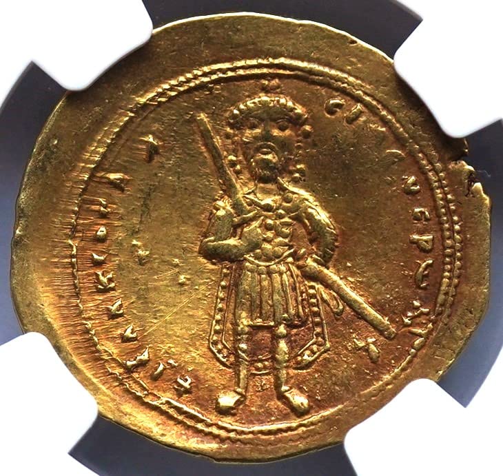 TR 1057-1059 AD Vizantijski carstvo, srednjovjekovni zlatni novčić ovjereni i ocjenjivani histamenon nomimat