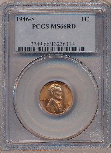 1946-S PCGS MS66RD Lincoln cent