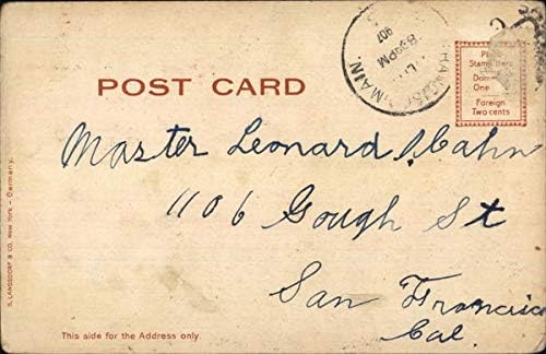 Zgrade i uzdignuto šetalište, Ostrvo Luna Park Coney, New York NY originalna antička razglednica
