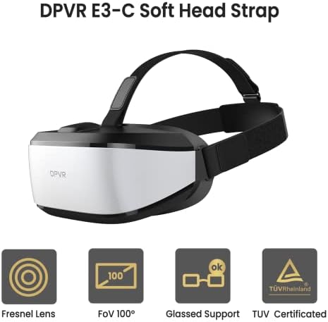 DPVR E3C virtualne reality slušalice, VR set za poslovanje slušalica sjedala jaje, VR simulatore jahača,