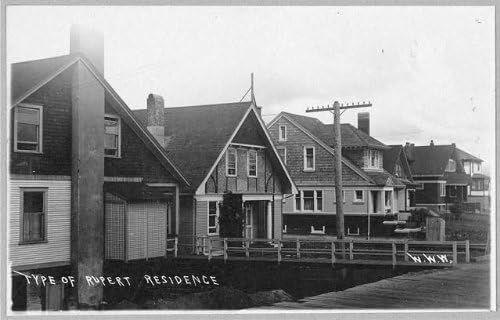 HistoricalFindings fotografija: Residences,Houses,Rupert,Aljaska,AK,Sjedinjene Američke Države, 1916,Stanovi