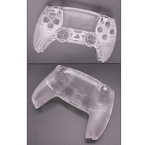 Cowhilan zamjena kućišta Shell kompatibilan sa Playstation 5 PS5 DualSense kontroler-Clear DIY full case Faceplate dugmad + odvijači