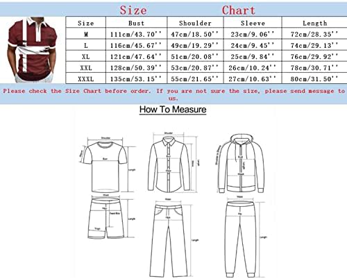 Ruiruilico Summer Polo T majice za muškarce Casual majice kratkih rukava sa zatvaračem na patentnim zatvaračima