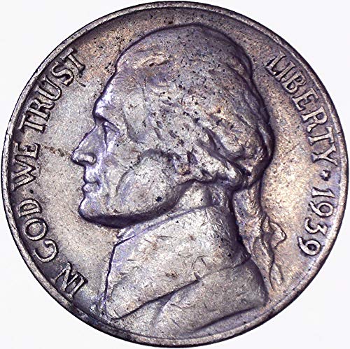 1939. Jefferson Nickel 5C vrlo dobro