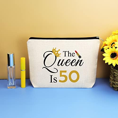 50. rođendanski pokloni za suprugu mamu torba za šminkanje 50 godina Rođendanska kozmetička torba 50. rođendanski
