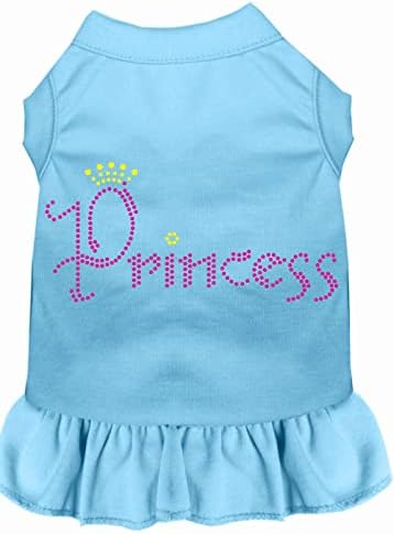Mirage proizvodi za kućne ljubimce Princess Rhinestone haljina, 3x-velika, beba plava