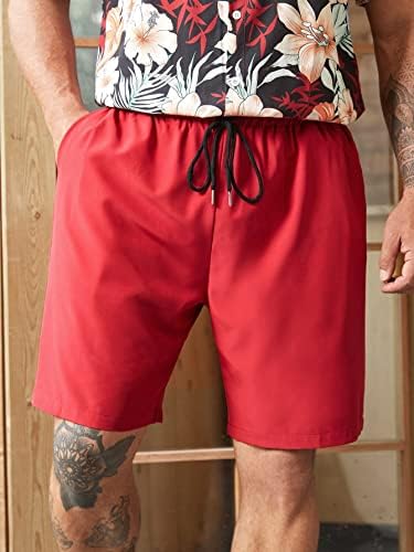 FIOXA Dvije komadne odjeće za muškarce Muškarci Nasumična tropska košulja za tisak i kratke hlače