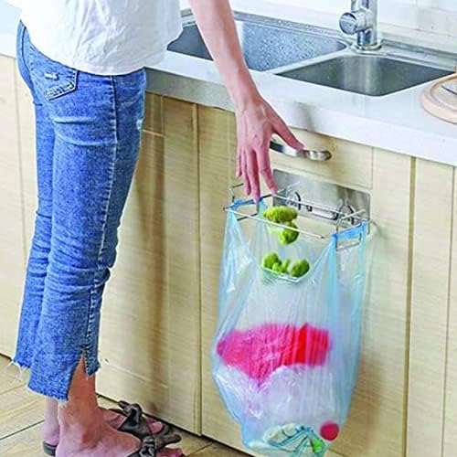 Calntshui viseća torba za smeće držač vreće za smeće od nerđajućeg čelika stalak za smeće zidna torba za smeće za kuhinju