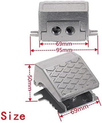 Adapter Za Priključak Crijeva Pneumatska Papučica Ventila Nožni Prekidač Opruga Automatsko Resetiranje Srebra