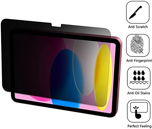 [BISEN] Fit Za iPad 10.9 Zaštita ekrana za privatnost kaljeno staklo, Anti-špijunski ekran, protiv ogrebotina, protiv udara