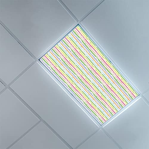 Prekrivači za fluorescentno svjetlo za plafonske Difuzorske panele - Rainbow uzorak-poklopci za fluorescentno