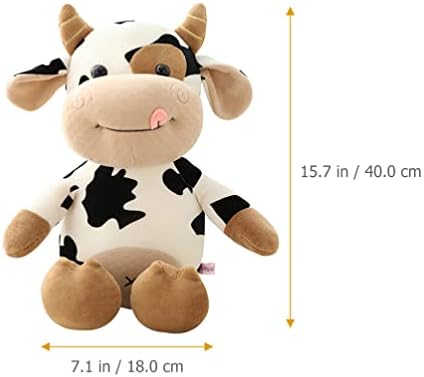 Nuobesty 40cm plišana krava lutka punjena životinjska plišana igračka slatka krava bacaju jastuk za lutke