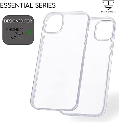 Tehnički štit kristalno jasan iPhone 14 Plus-Ultra Thin Essentials meka TPU futrola [zaštita od žutila,