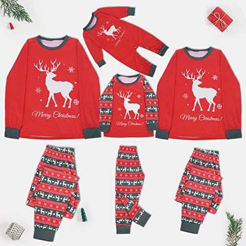 Podudaranje padžama hlača za porodičnu porodicu podudaranje odjeće Božićne pidžame set prugasti xmas kućna