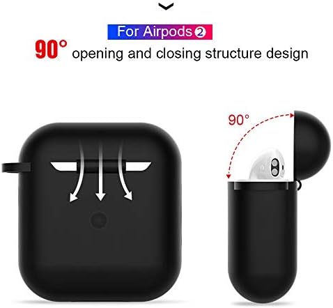 Airpods 2 Zaštitna, mekana naplata, zaštitna silikonska poklopac kože kućica za slušalice, slušalice, otporan