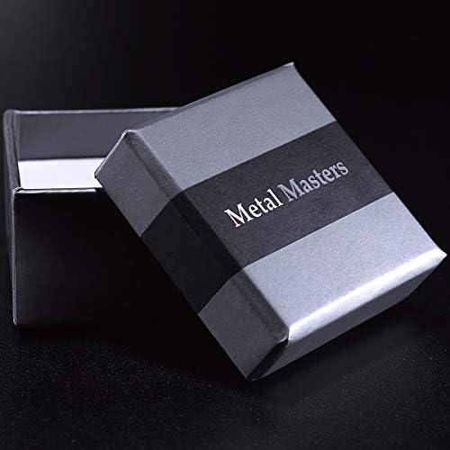 Metal Masters Co. Volfram karbid crno-plavi zaručnički prsten sa Žljebljenim podignutim središtem, Comfort