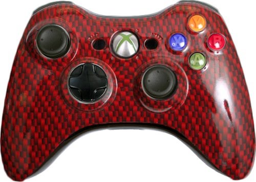 Custom Xbox 360 kontroler - crvena crna karbonska vlakna
